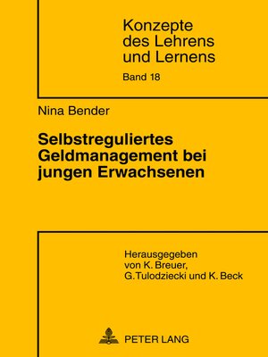 cover image of Selbstreguliertes Geldmanagement bei jungen Erwachsenen